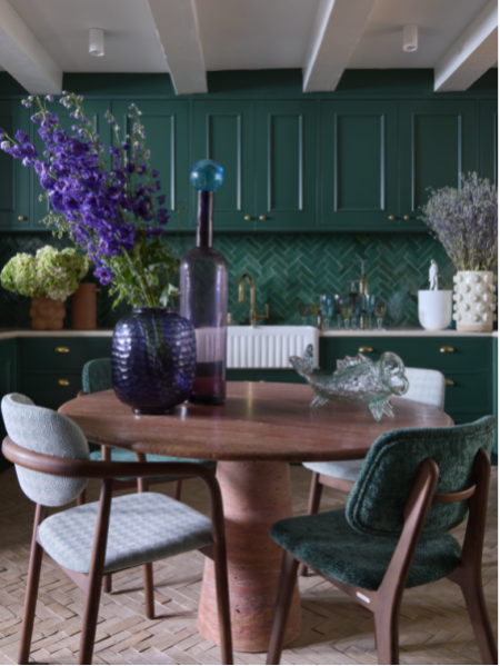 Chaise Henry Squared Vert Clair Pols Potten ambiance