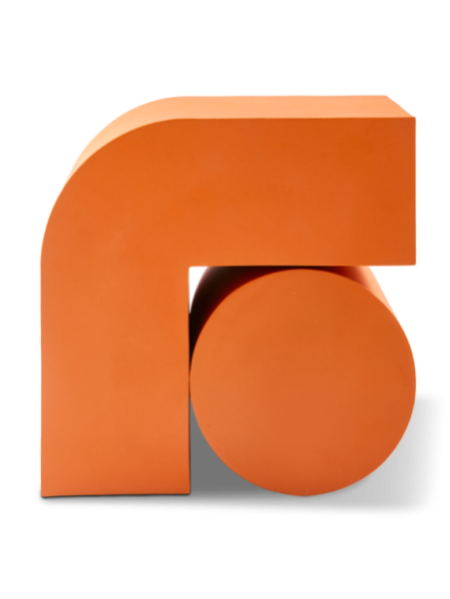  Table d'Appoint Kombo Orange Pols Potten vue de côté