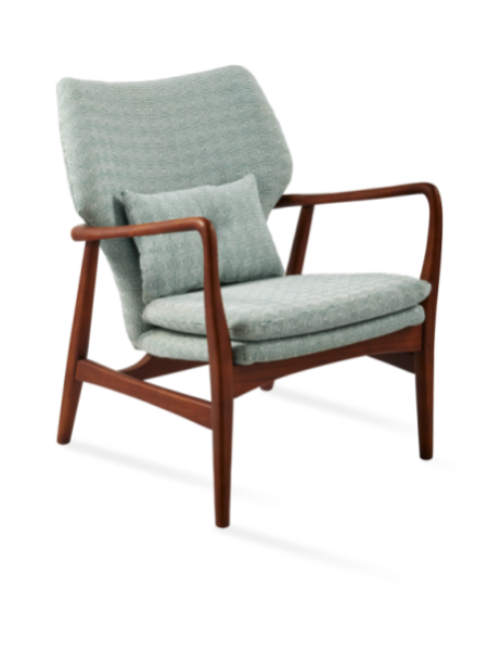 Fauteuil Peggy Squared vert clair Pols Potten vue de face