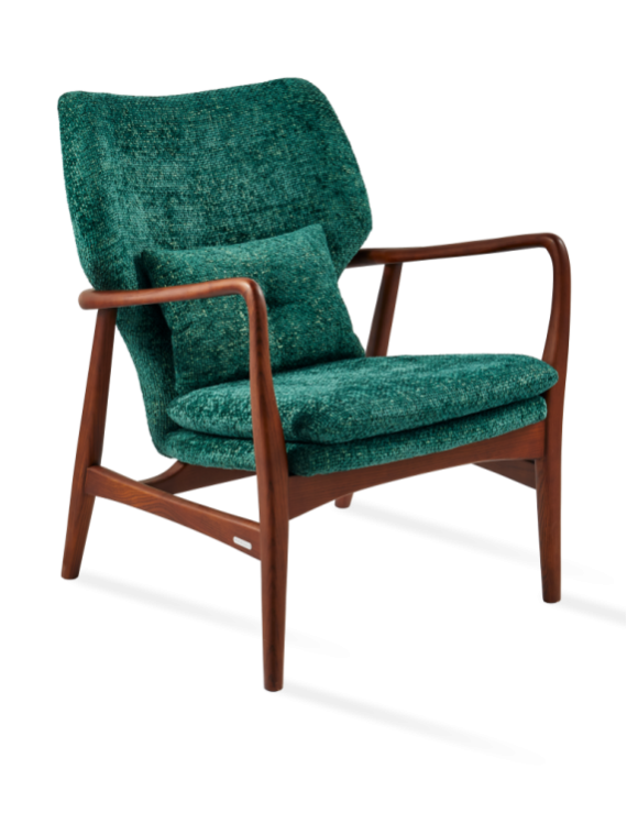 Fauteuil Peggy Greenish vert foncé Pols Potten vue de face