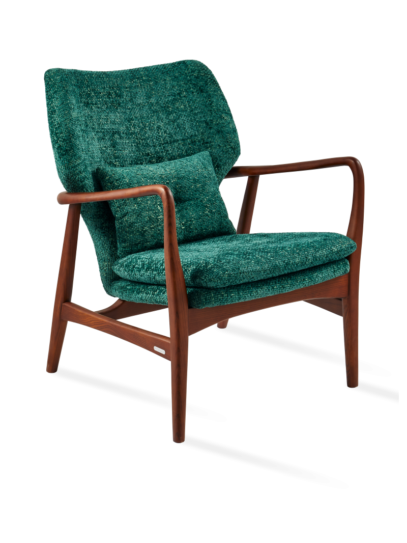 Fauteuil Peggy Greenish vert foncé Pols Potten vue de face
