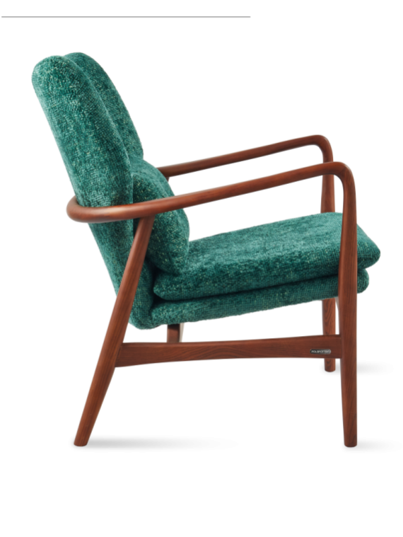 Fauteuil Peggy Greenish vert foncé Pols Potten vue de face