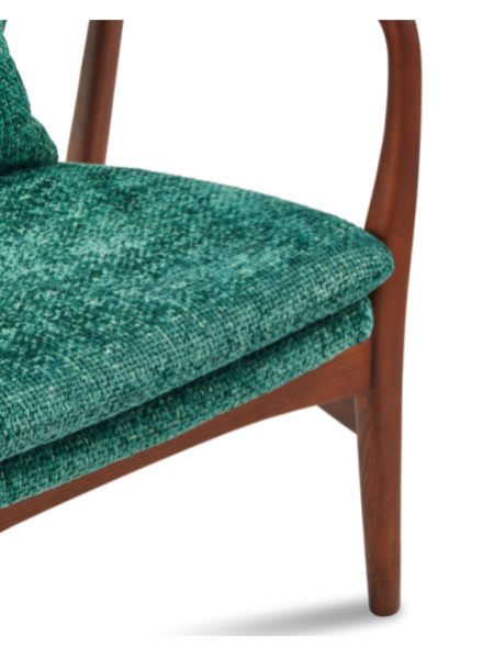  Fauteuil Peggy Greenish vert foncé Pols Potten détail du tissu