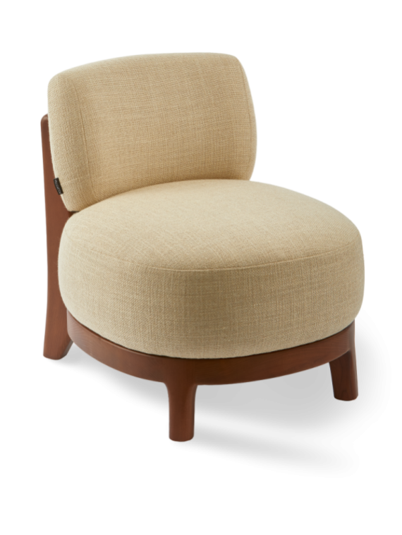 Fauteuil Fizz Lounge beige Pols Potten vue de face
