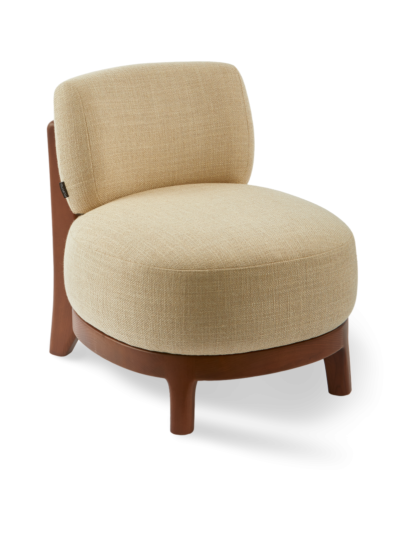 Fauteuil Fizz Lounge beige Pols Potten vue de face