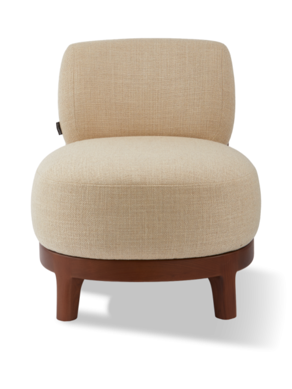 Fauteuil Fizz Lounge beige Pols Potten vue de face