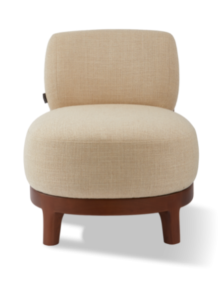  Fauteuil Fizz Lounge beige Pols Potten vue de trois quarts