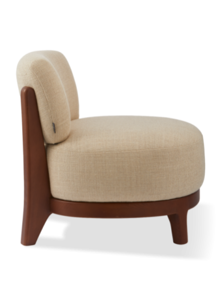  Fauteuil Fizz Lounge beige Pols Potten vue de côté