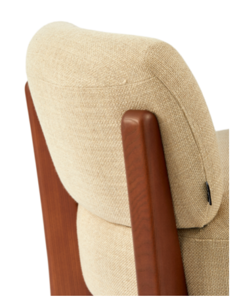  Fauteuil Fizz Lounge beige Pols Potten détail du tissu