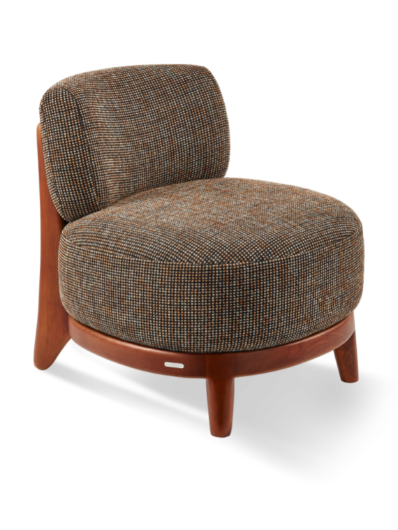 Fauteuil Fizz Speckled marron Pols Potten vue de face