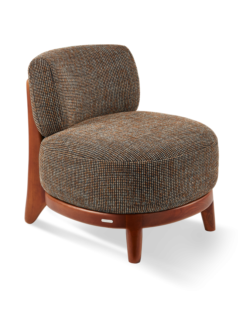 Fauteuil Fizz Speckled marron Pols Potten vue de face