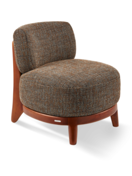 Fauteuil Fizz Speckled marron Pols Potten vue de face