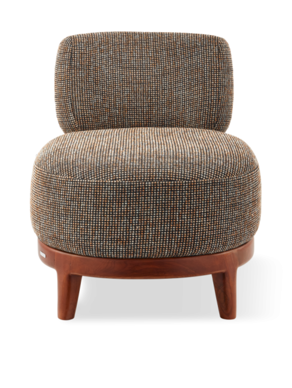 Fauteuil Fizz Speckled marron Pols Potten vue de face
