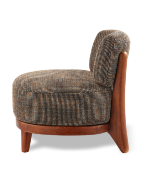  Fauteuil Fizz Speckled marron Pols Potten vue de côté