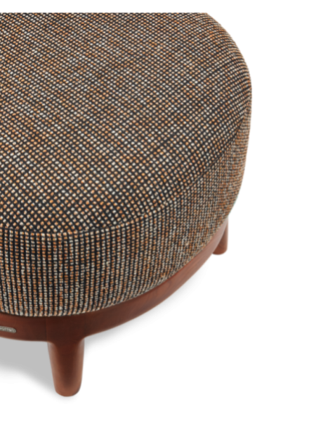  Fauteuil Fizz Speckled marron Pols Potten détail du tissu chiné