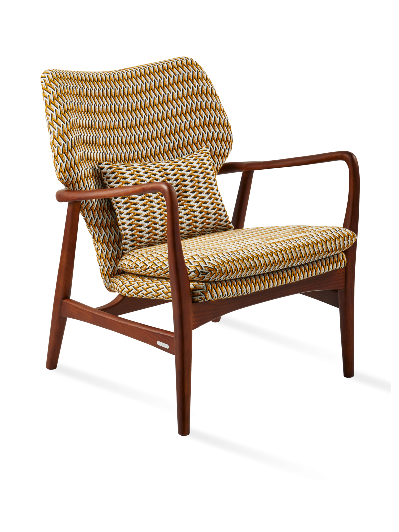 Fauteuil Geo Peggy ocre Pols Potten vue principale