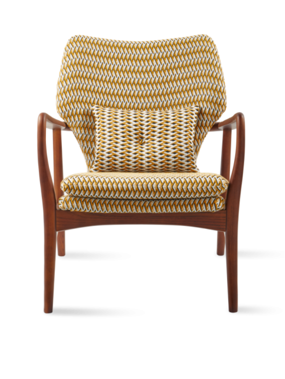 Fauteuil Geo Peggy ocre Pols Potten vue principale