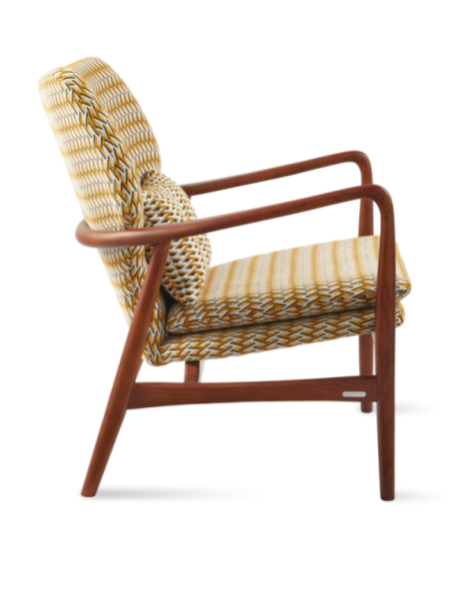 Fauteuil Geo Peggy ocre Pols Potten vue de dos
