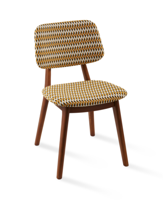 Chaise Geo Happy Days ocre Pols Potten vue principale
