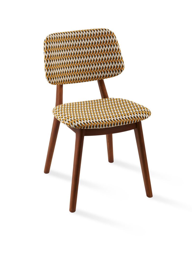 Chaise Geo Happy Days ocre Pols Potten vue principale