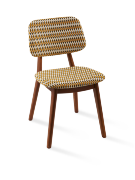 Chaise Geo Happy Days ocre Pols Potten vue principale