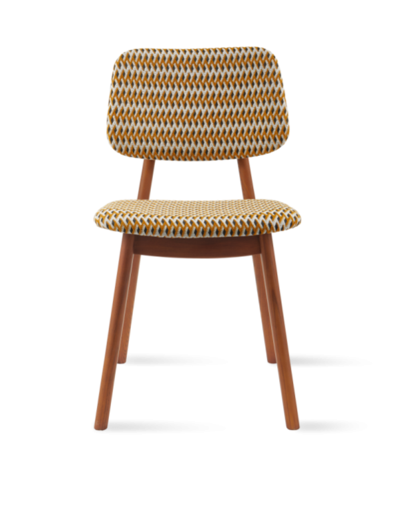 Chaise Geo Happy Days ocre Pols Potten vue principale