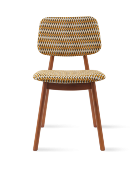  Chaise Geo Happy Days ocre Pols Potten vue de côté