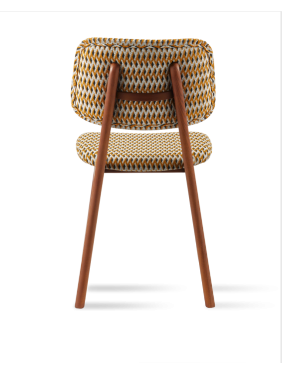 Chaise Geo Happy Days ocre Pols Potten vue principale