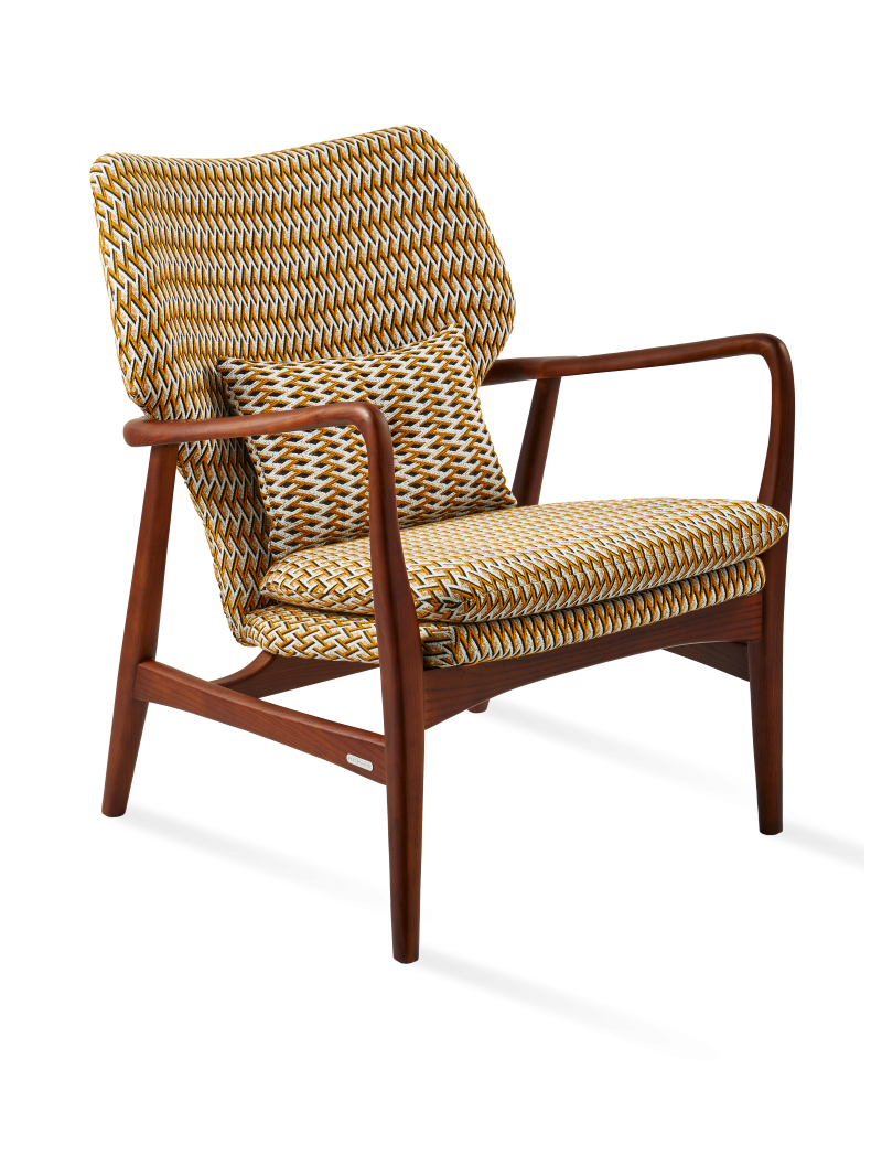 Fauteuil Geo Peggy ocre Pols Potten vue principale