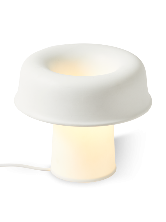 Pols Potten lampe de table en porcelaine Neox blanche · vue de face