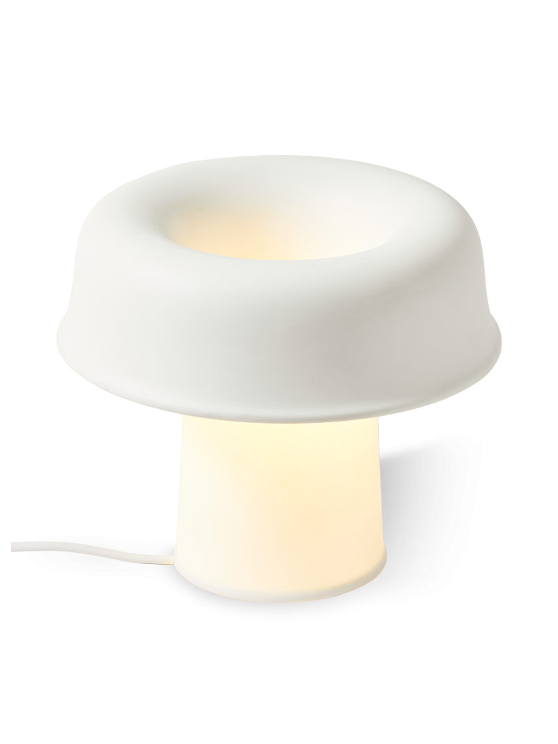 Pols Potten lampe de table en porcelaine Neox blanche · vue de face