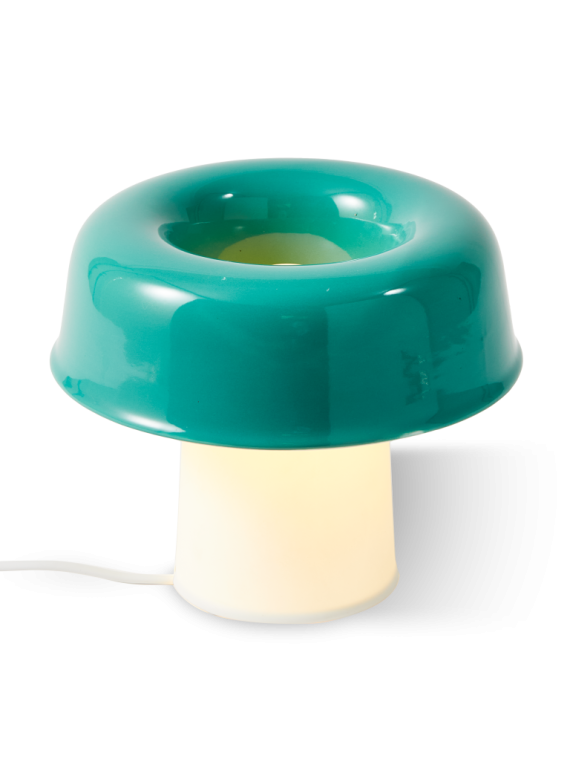  Pols Potten lampe de table en porcelaine Neox vert clair · vue de face