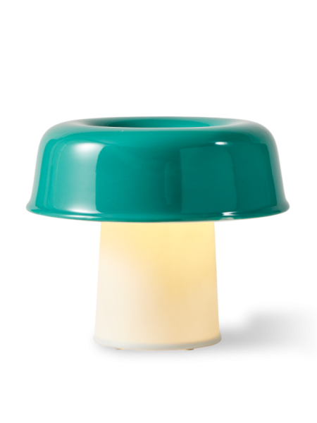  Pols Potten lampe de table en porcelaine Neox vert clair · vue de trois quarts