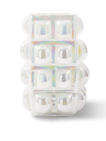 Pols Potten glass vase Bubble L white · detail view