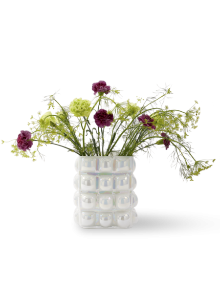 Pols Potten glass vase Bubble L white · in setting