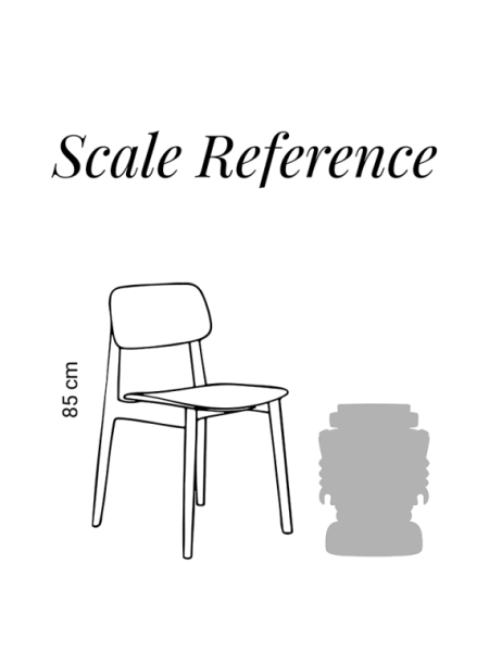 Pols Potten Robot cognac wood stool · in setting