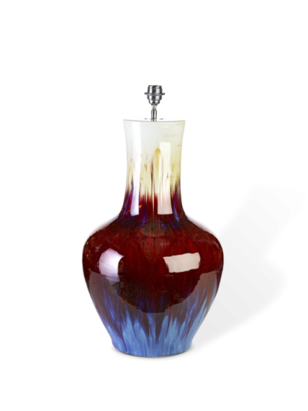 Pols Potten Crazy multicoloured porcelain lamp base · front view