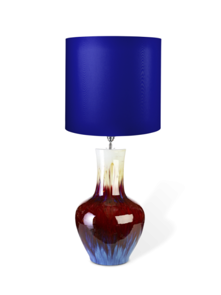 Pols Potten Crazy multicoloured porcelain lamp base · three-quarter view