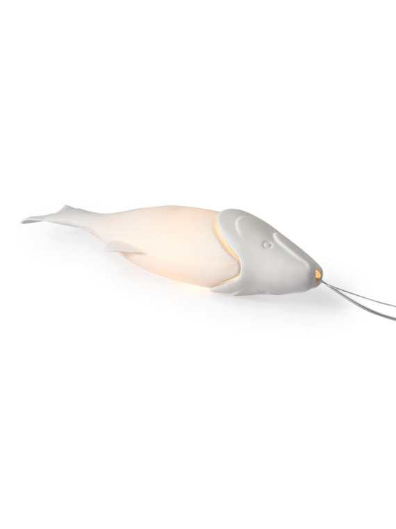 Pols Potten porcelain fish pendant lamp Mykiss · front view