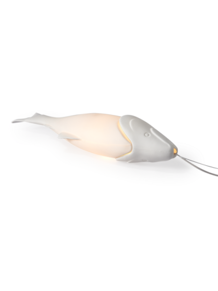 Pols Potten porcelain fish pendant lamp Mykiss · front view