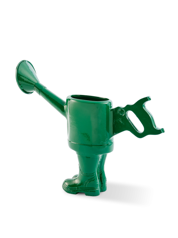 Pols Potten vase arrosoir en aluminium recyclé Walking Watering Object · vue de face