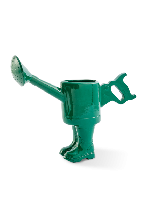 Pols Potten recycled aluminium watering vase Walking Watering Object · front view