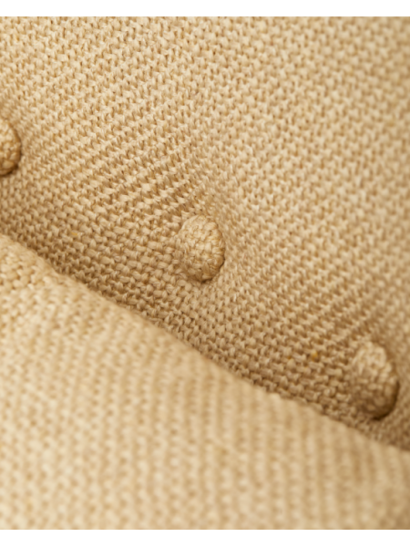 Pols Potten ash and beige fabric armchair Peggy Smooth · detail view
