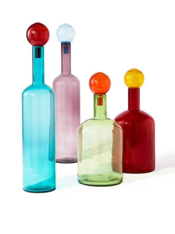 Pols Potten Bubbles & Bottles Multi Mix XXL multicolour set · front view