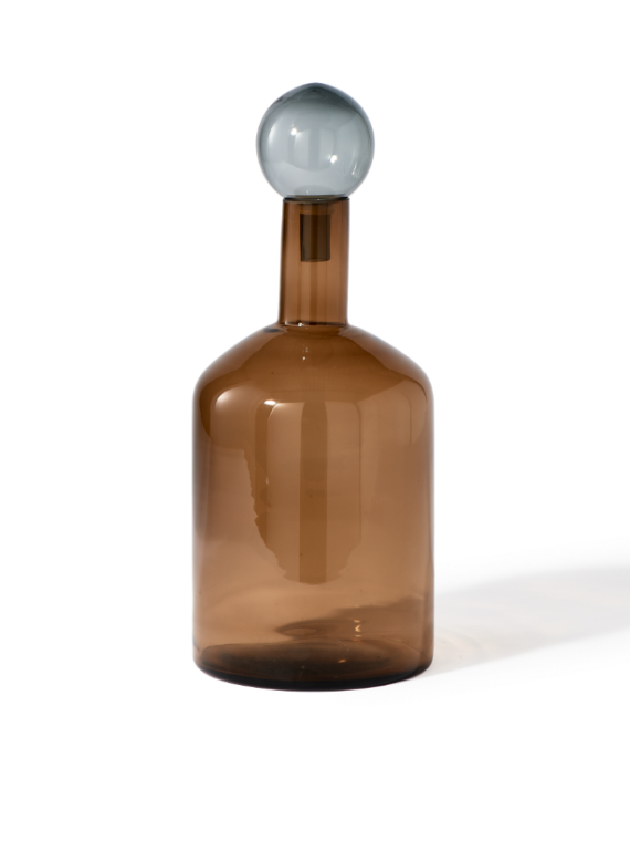 Pols Potten ensemble Bubbles & Bottles Chic Mix XXL cognac · vue de face