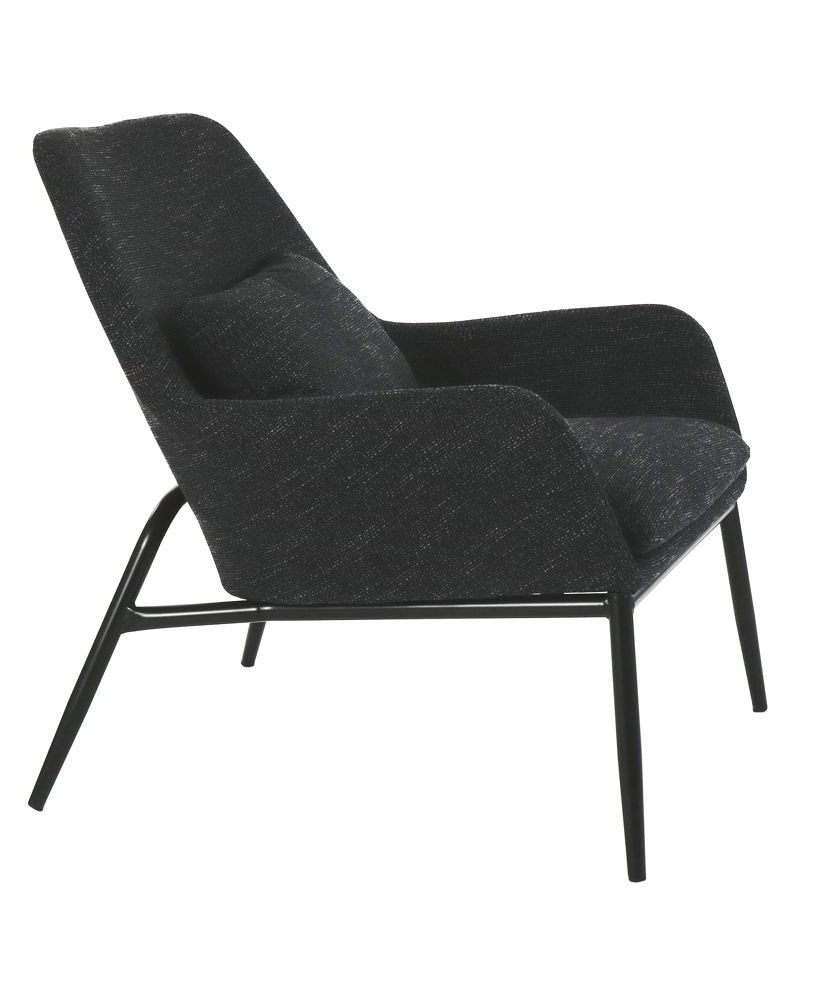Pomax Hailey relax armchair anthracite fabric