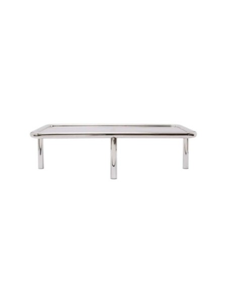 Gabrielle Paris table basse Margaux inox poli · vue de face
