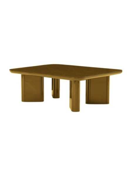 Gabrielle Paris table basse Thelma laqué ambré · vue de trois quarts