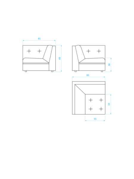 Red Edition module Stanley · schéma dimensions angle