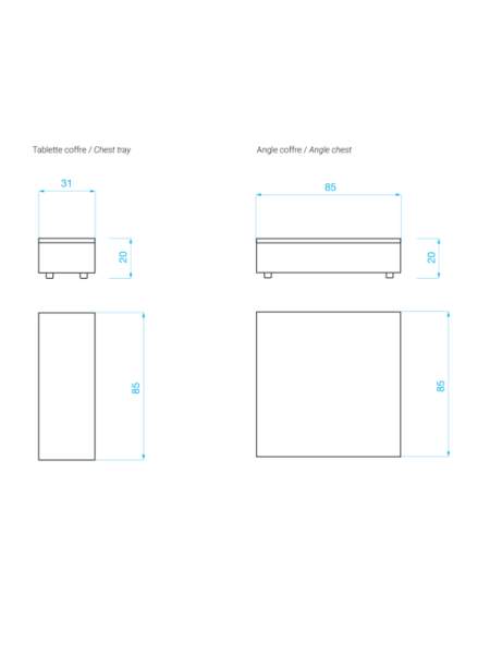 Red Edition Stanley chest, dimensions diagram